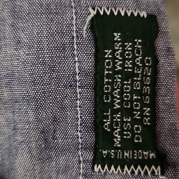 Bill Blass Vintage chambray button up. Size Men's M - Picture 4 of 7